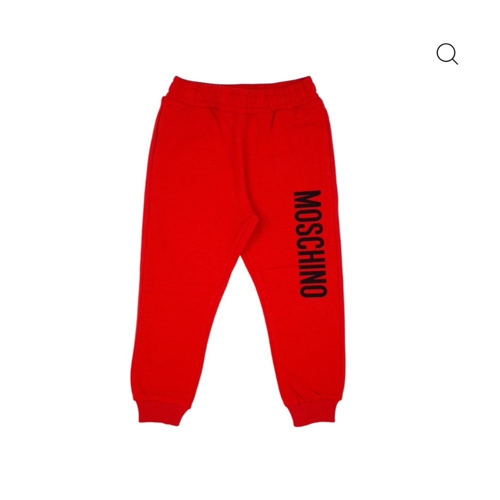 Moschino Kids Bold Red Joggers